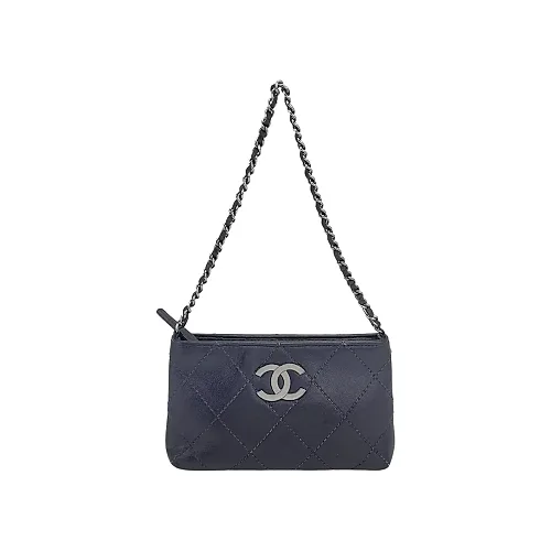 Chanel Vintage Quilted Lambskin Shoulder Pouch