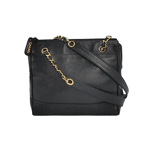 Chanel Triple Coco Vintage Caviar Shoulder Bag