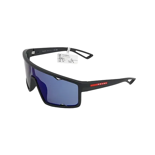 Prada Black Square-Frame Logo Sunglasses