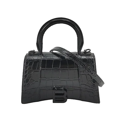 Balenciaga Hourglass XS Black Calfskin
