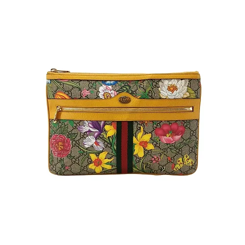Gucci Ophidia Pouch, Floral Print GG Canvas