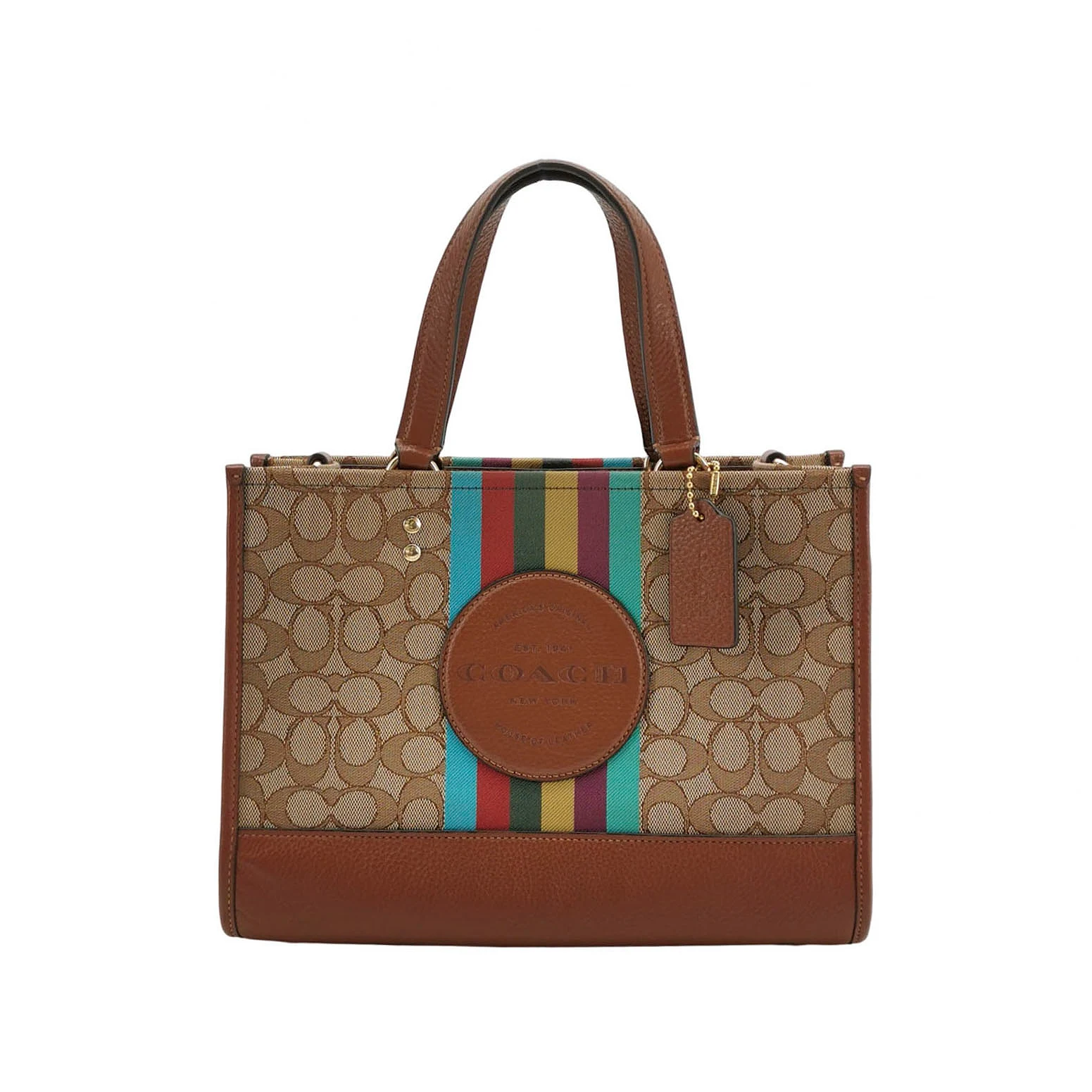 Coach Dempsey 30 Tote, Brown Signature