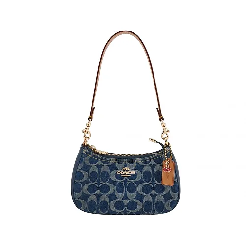 Coach Teri Mini Chambray Crossbody, Blue