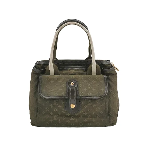 Louis Vuitton Green Canvas Tote, Monogram