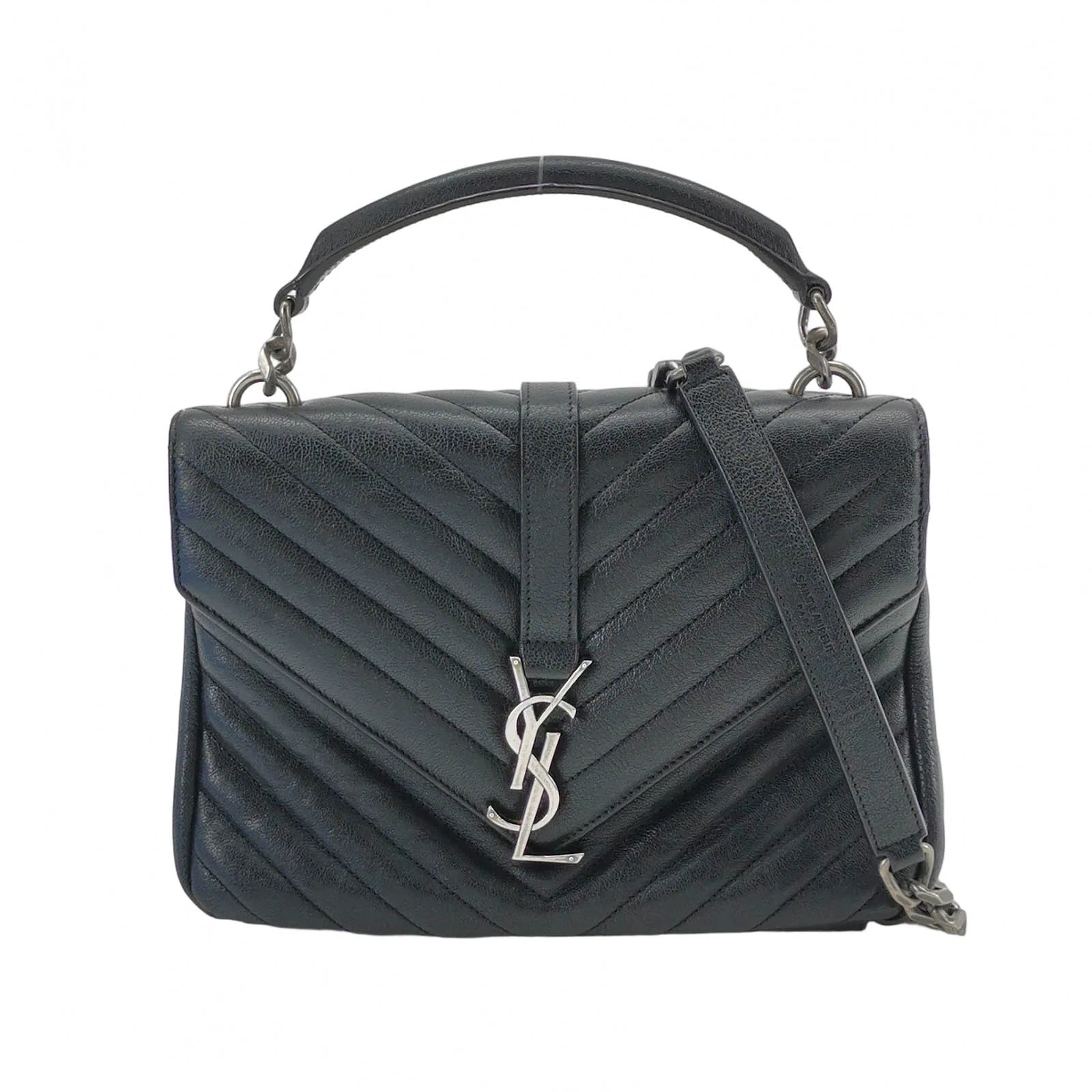 Saint Laurent College Medium, Black