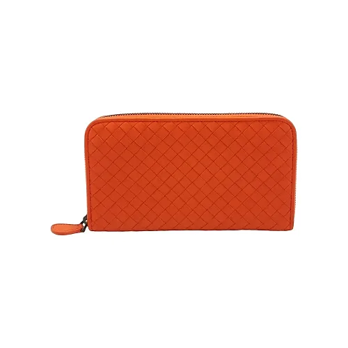 Bottega Veneta Roma Zip Wallet, Orange