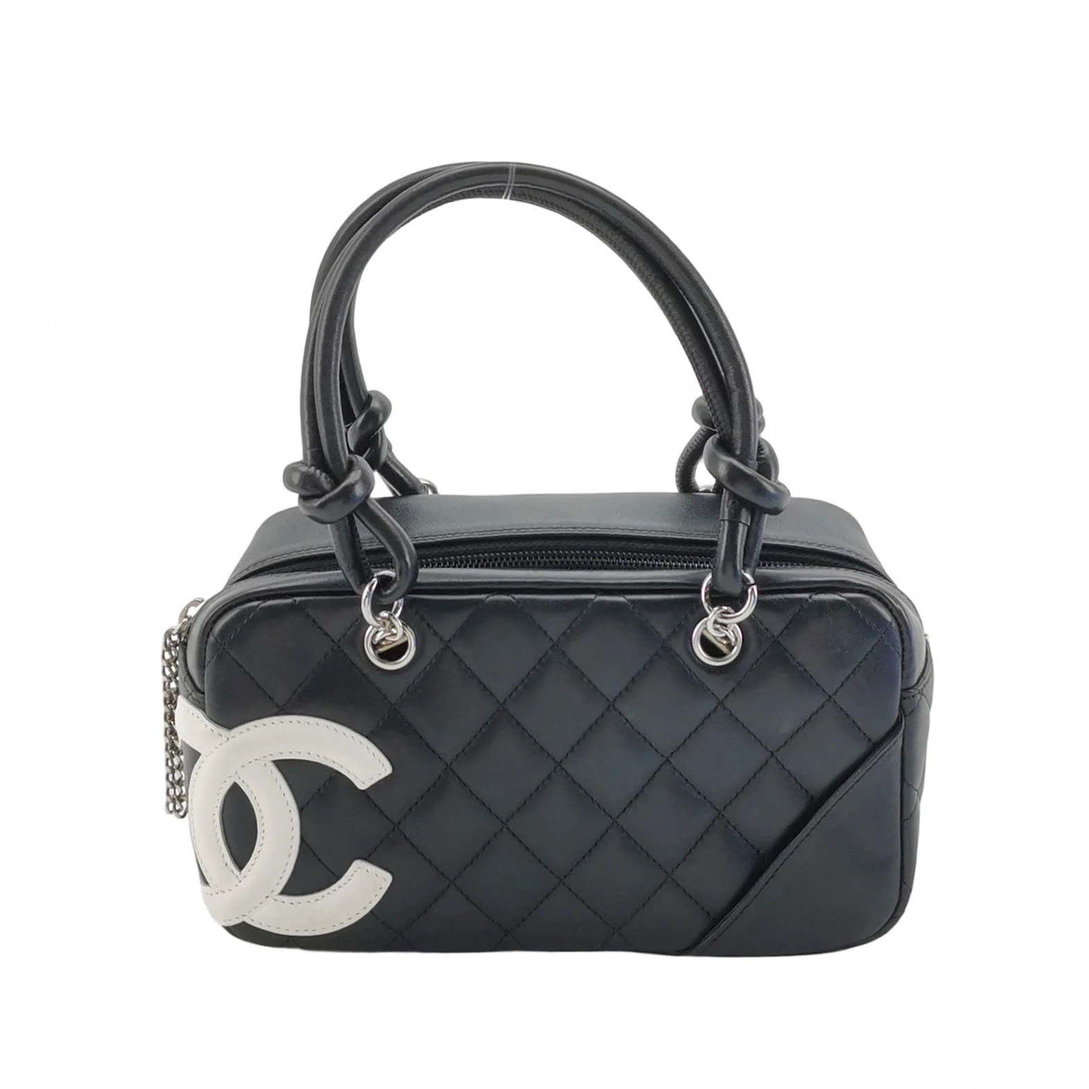 Chanel Cambon Mini Top Handle, Black