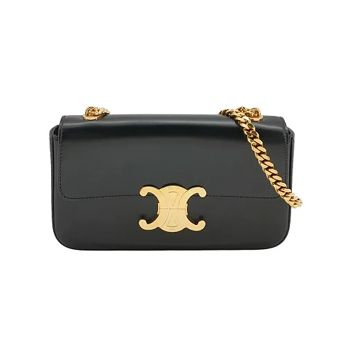 Celine Claude Shoulder Bag, Black