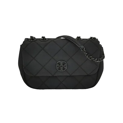Tory Burch Willa Quilted Shoulder Bag, Black