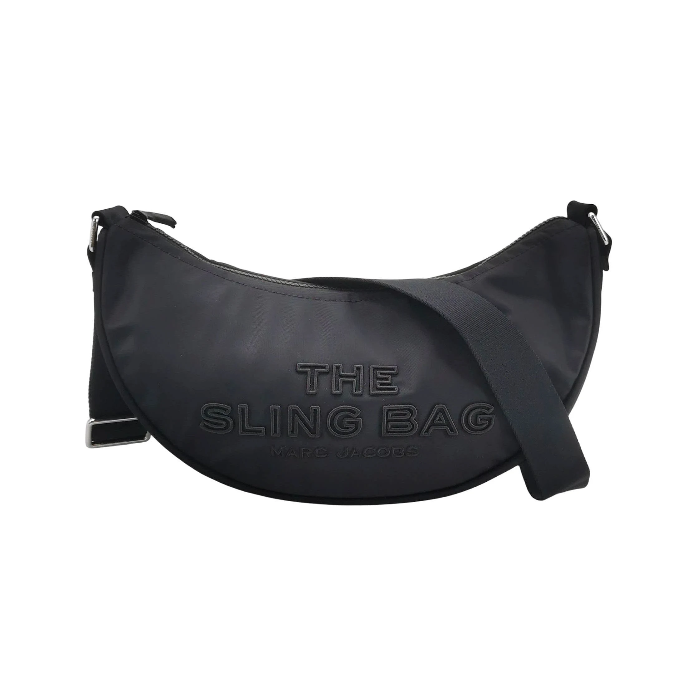 Marc Jacobs Nylon Logo Crossbody, Black