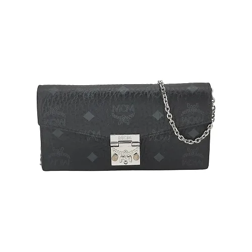 MCM Tracy Large Crossbody, Black Visetos