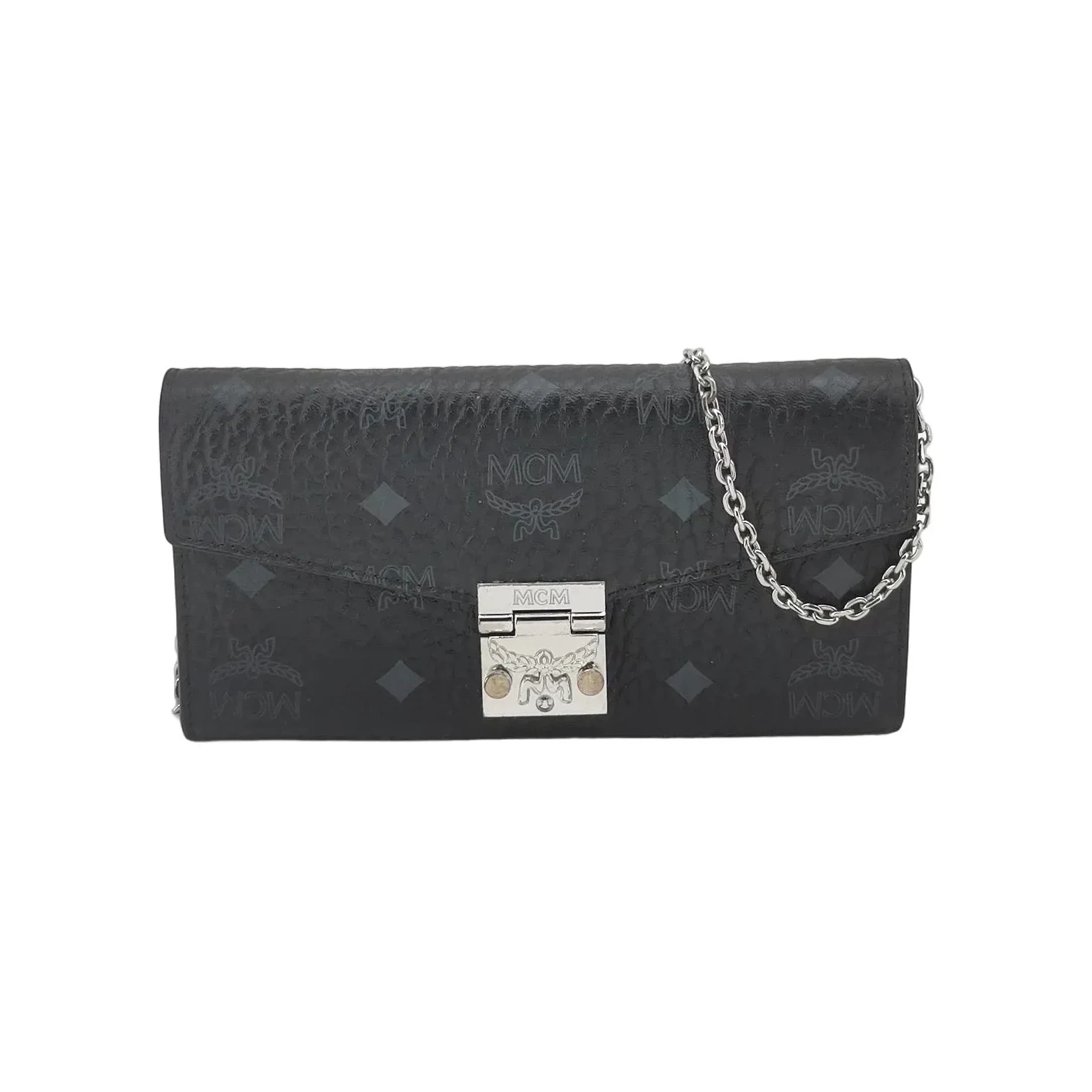MCM Tracy Large Crossbody, Black Visetos