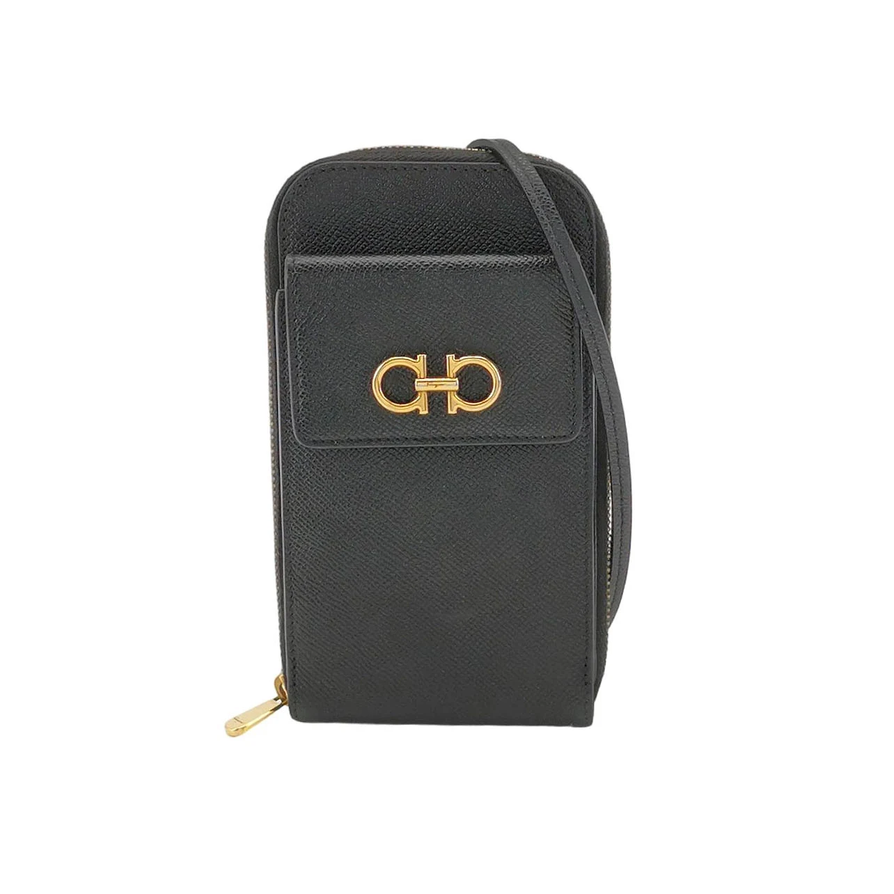 Salvatore Ferragamo Gancini Mini Crossbody, Black