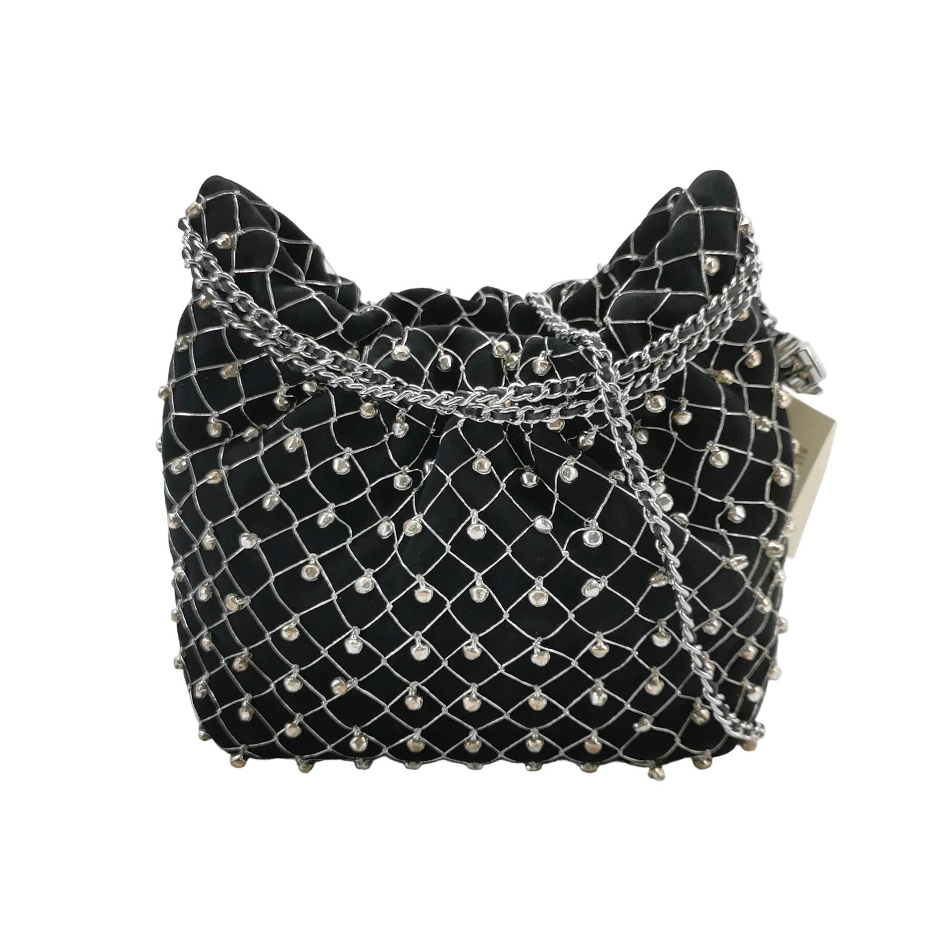 Tory Burch Fleming Mini Crossbody, Black Suede