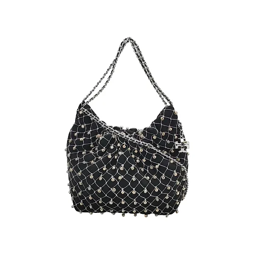 Tory Burch Fleming Mini Shoulder Bag, Black Suede