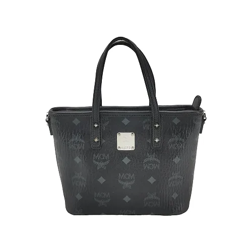 MCM Anya Mini Top-Handle, Black