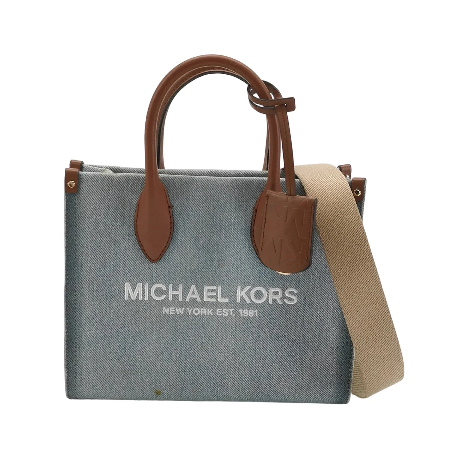 Michael Kors Mirella Small Denim Crossbody, Blue