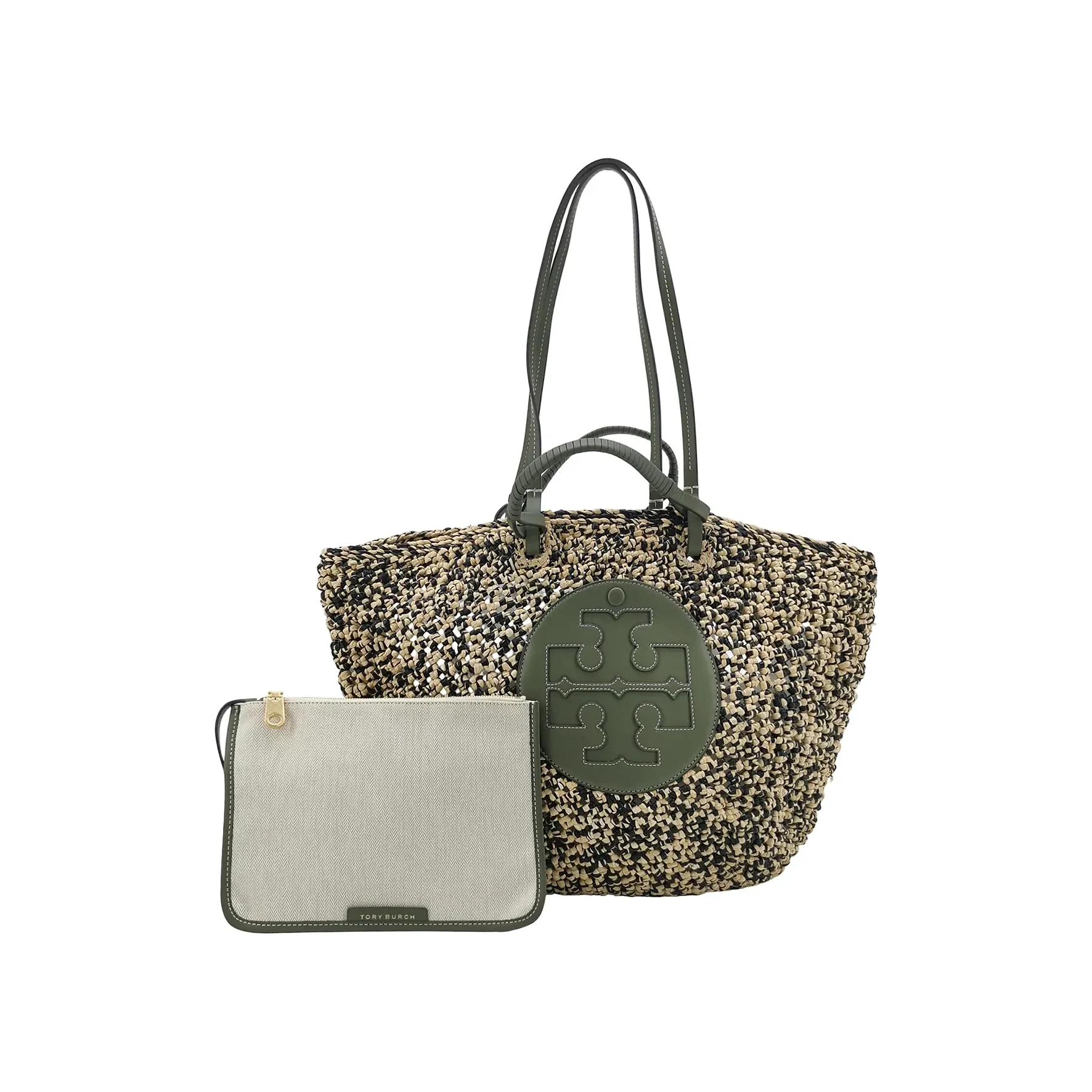 Tory Burch Ella Tote with Pouch, Beige