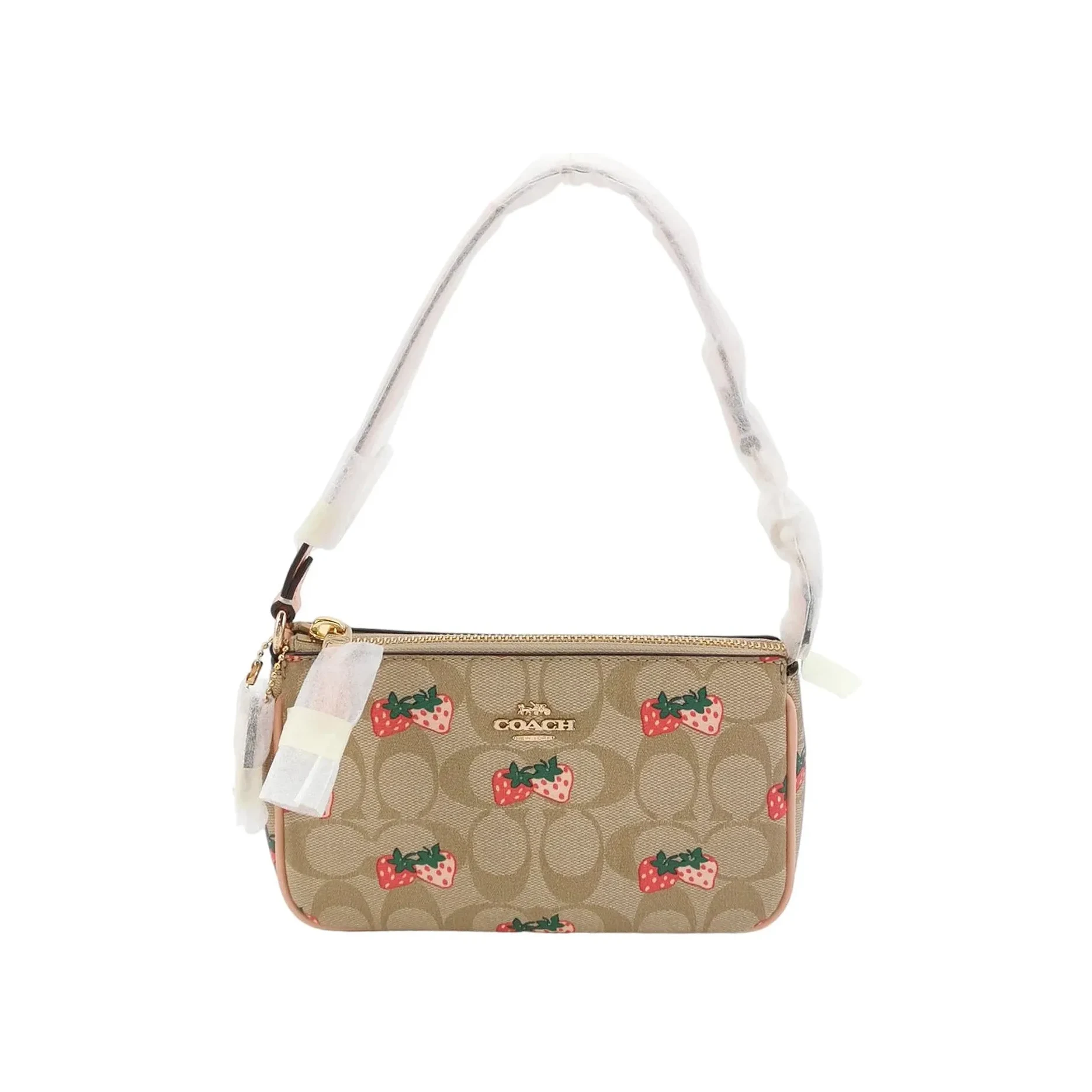 Coach Nolita 19 Fruit-Print Top-Handle, Khaki