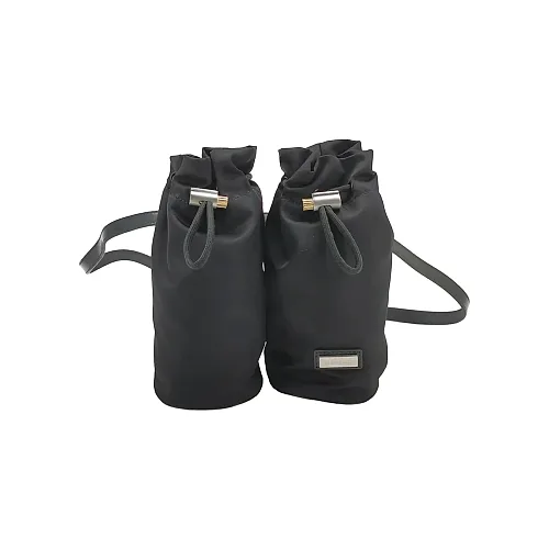 Salvatore Ferragamo Drawstring Belt Bag, Black