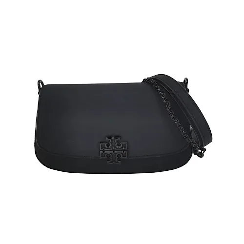 Tory Burch Britten Cut-Out Logo Crossbody, Black