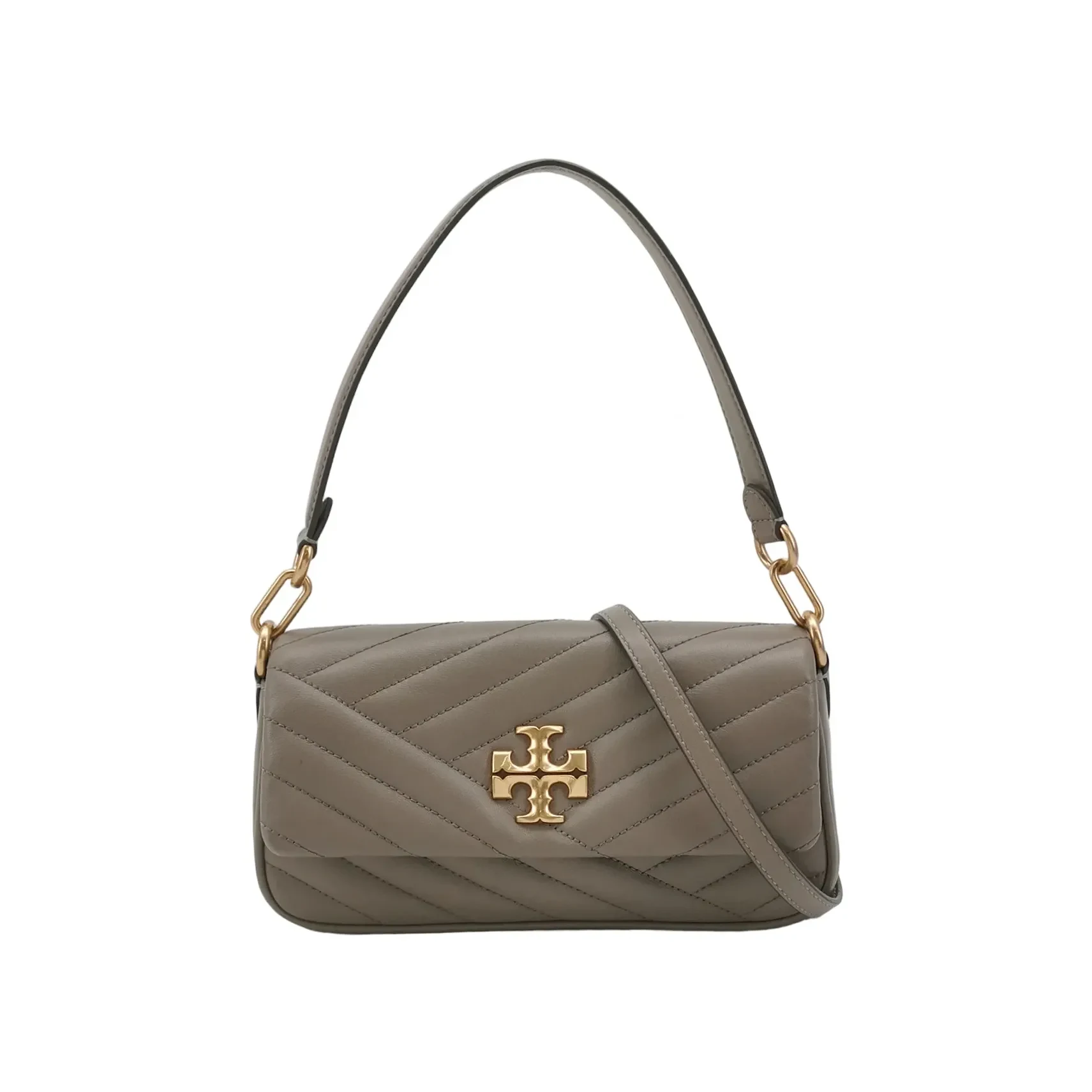 Tory Burch Kira Small Chevron Crossbody, Brown