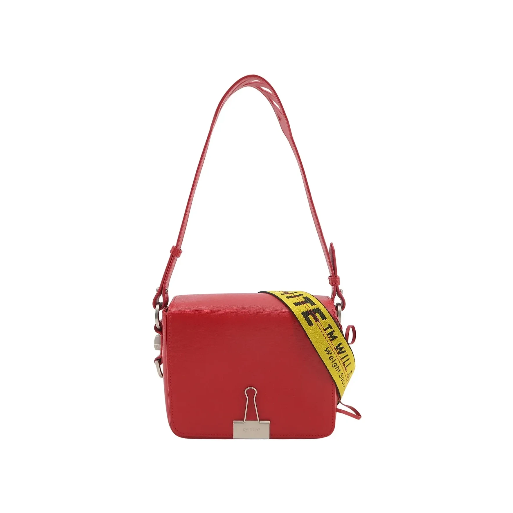 Off-White Logo Shoulder Bag, Red