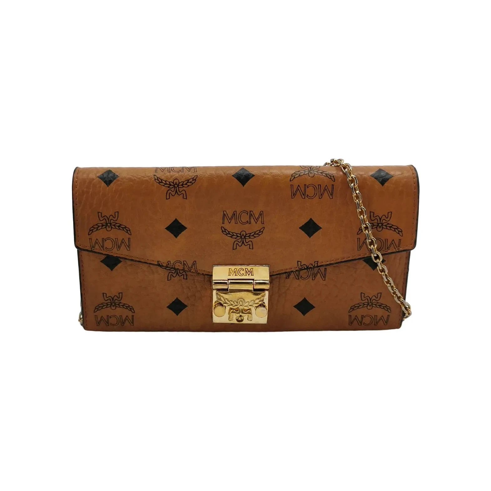 MCM Tracy Large Crossbody, Brown Visetos