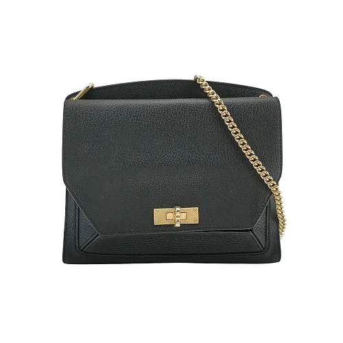 Bally Turn-Lock Flap Shoulder Bag, Black