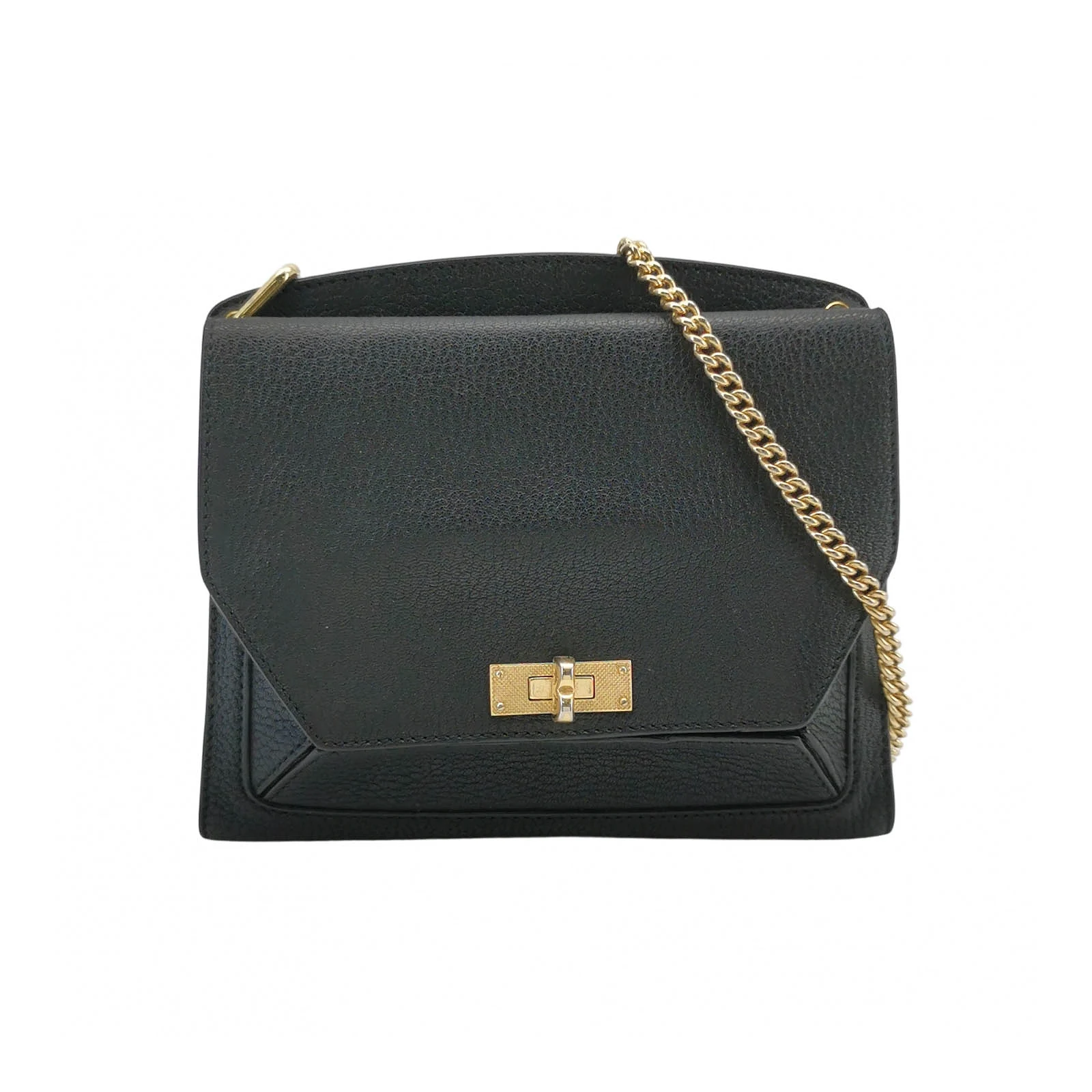 Bally Turn-Lock Flap Shoulder Bag, Black