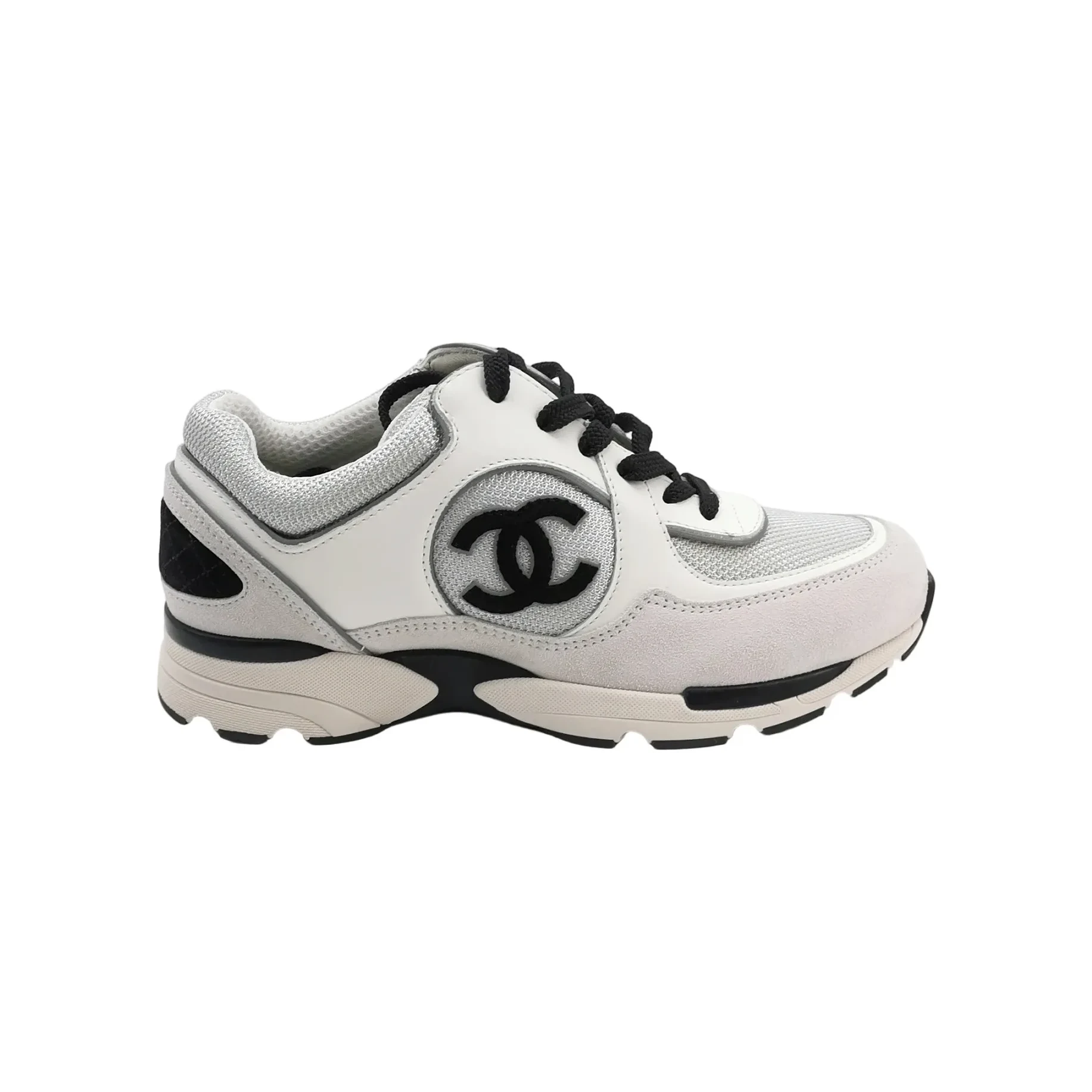 Chanel Double-C Sneakers, Grey