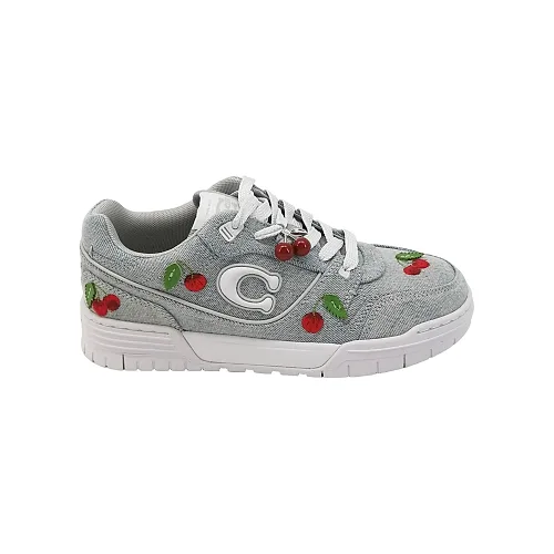 Coach Soho Cherry-Print Sneakers, Blue