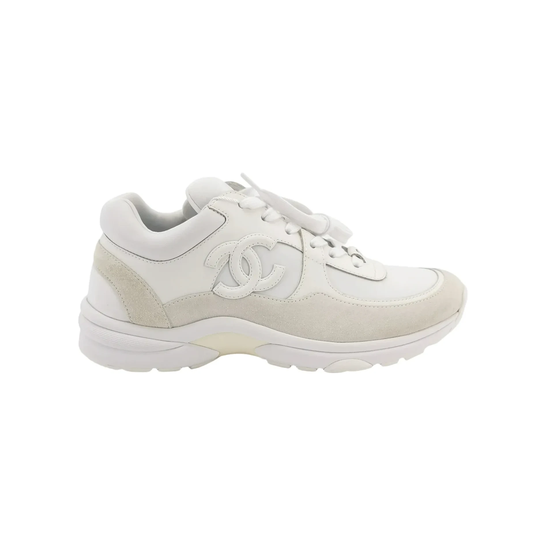 Chanel Double-C Sneakers, White