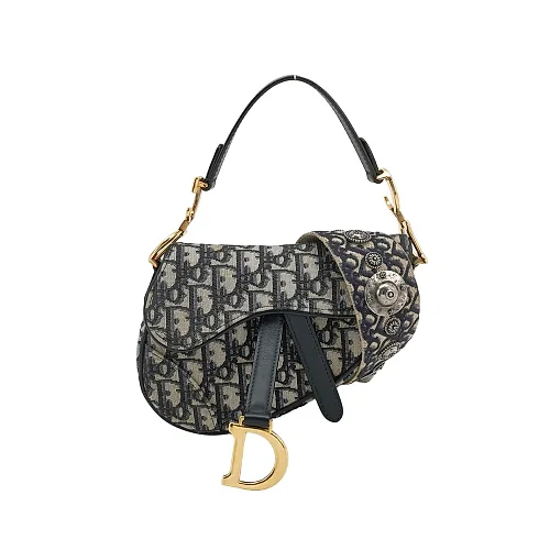 Dior Saddle Mini Oblique, Beige