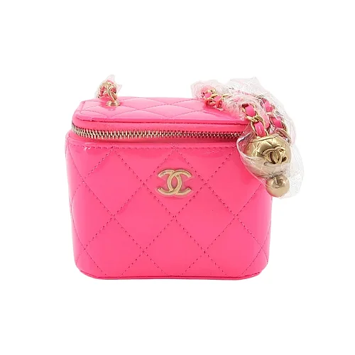 Chanel Vanity Case Mini, Pink Patent