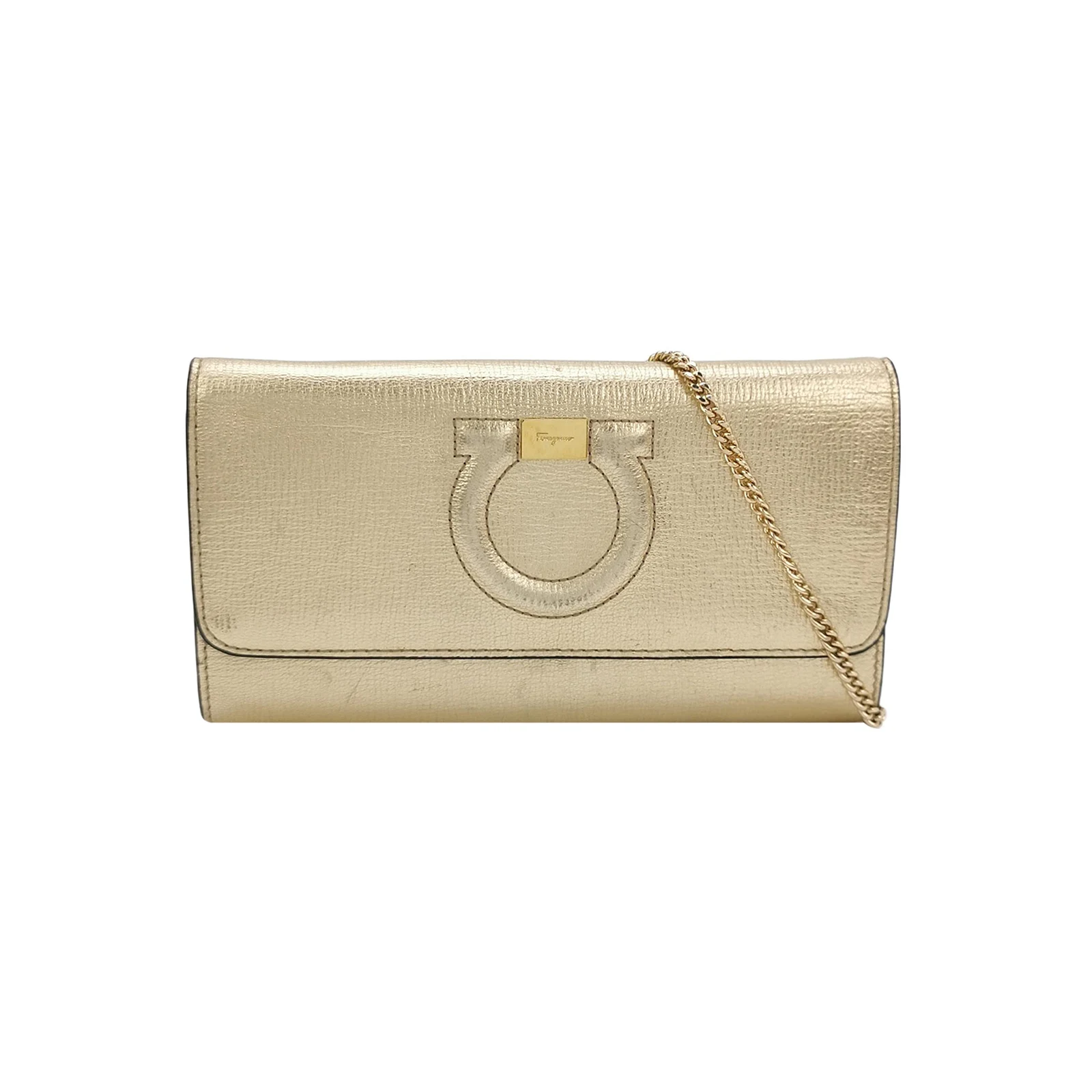 Salvatore Ferragamo Gancini Flat Crossbody, Colourblock