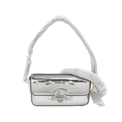 Coach Studio Sequin Shoulder Bag, Gold