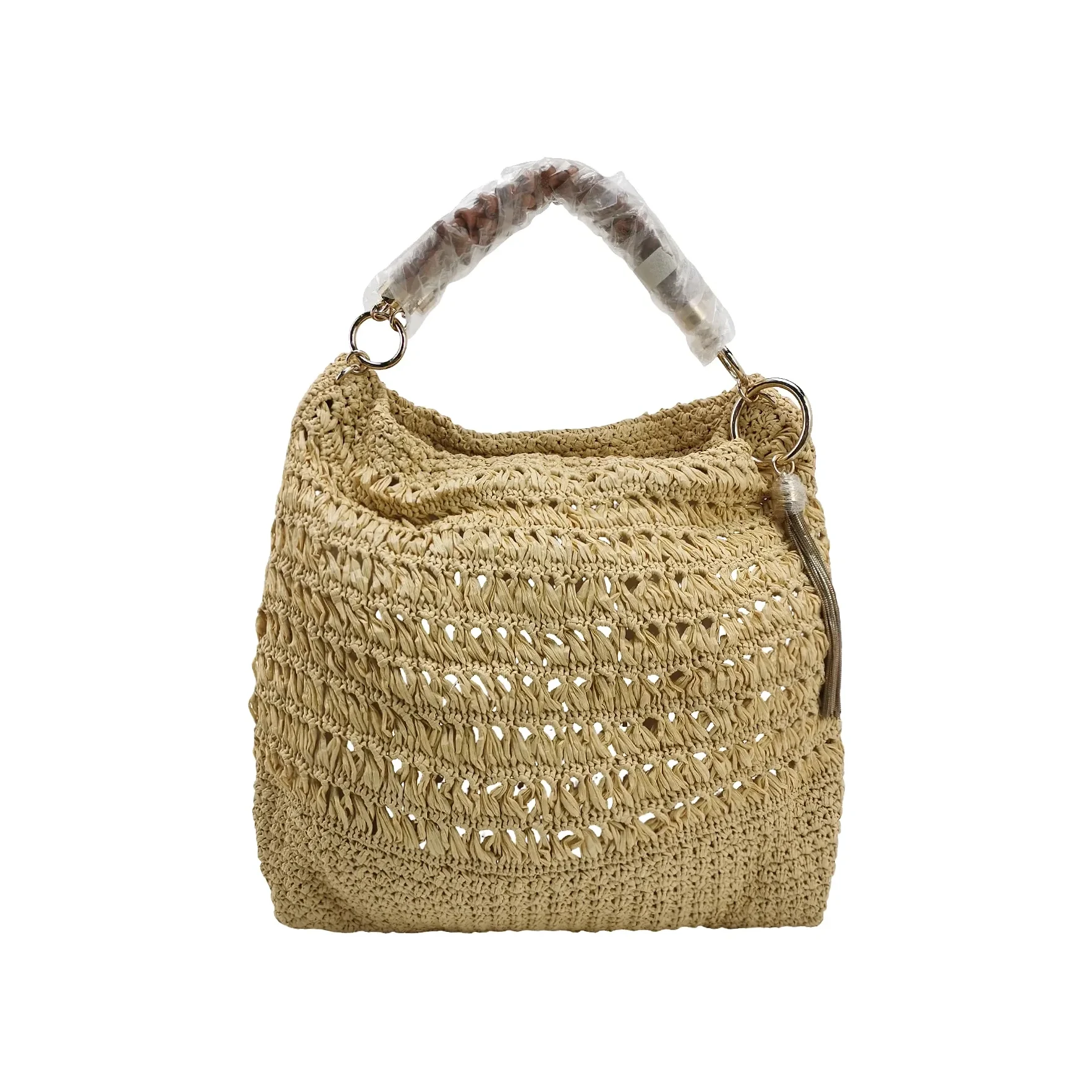 Jimmy Choo Woven Fringe Shoulder Bag