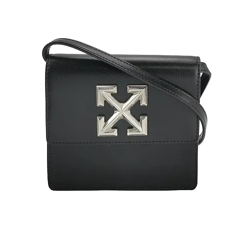 Off-White Jitney Flap Crossbody, Black