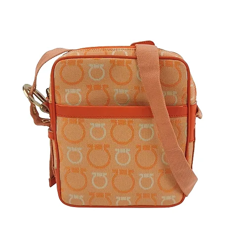 Salvatore Ferragamo Printed Canvas Crossbody