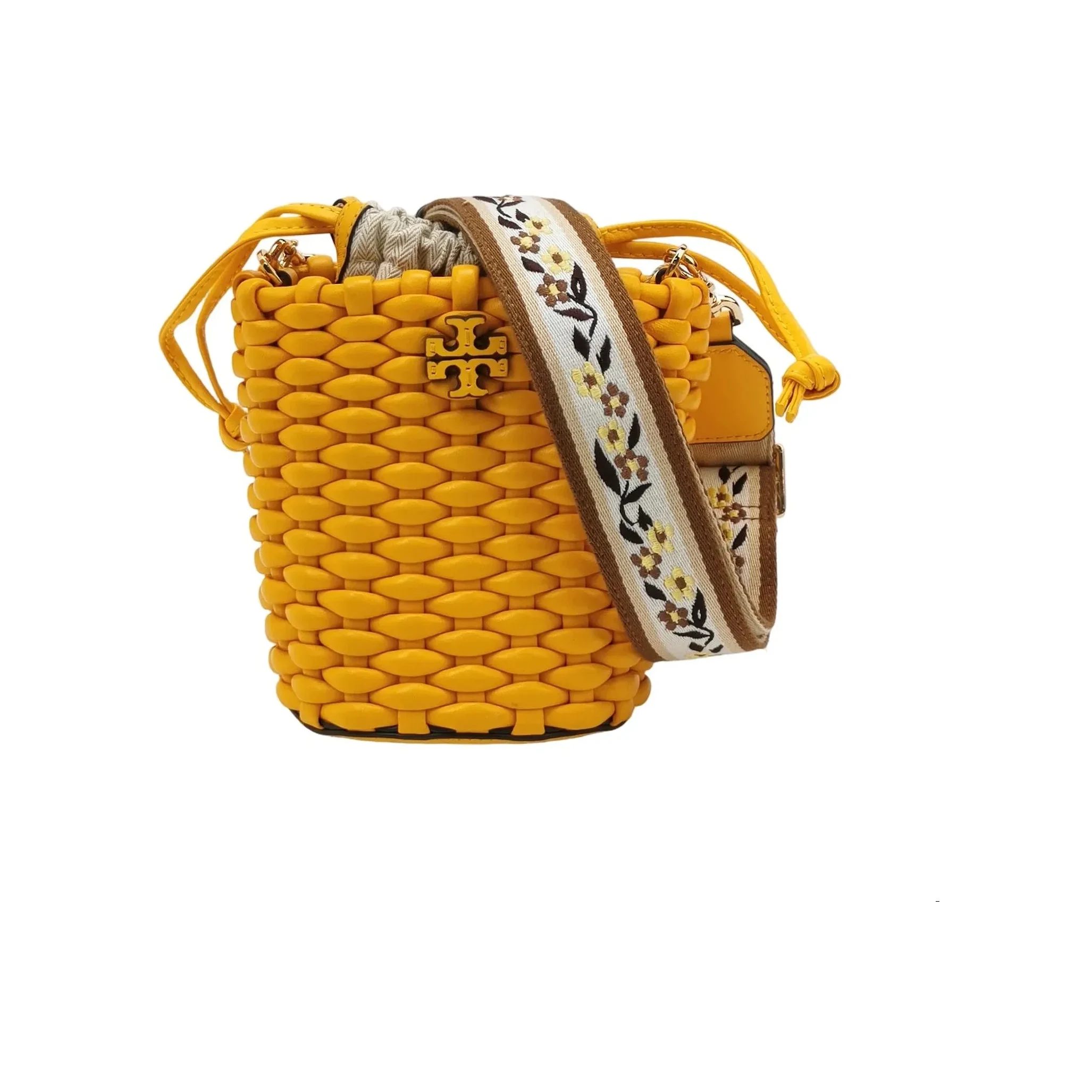 Tory Burch Emerson Woven Bucket Bag