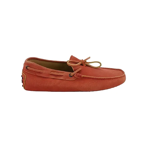 Tod's Bow Suede Flats, Red
