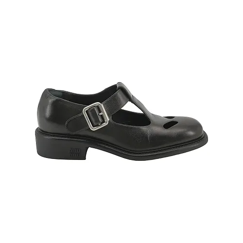 Miu Miu Pin-Buckle Loafers