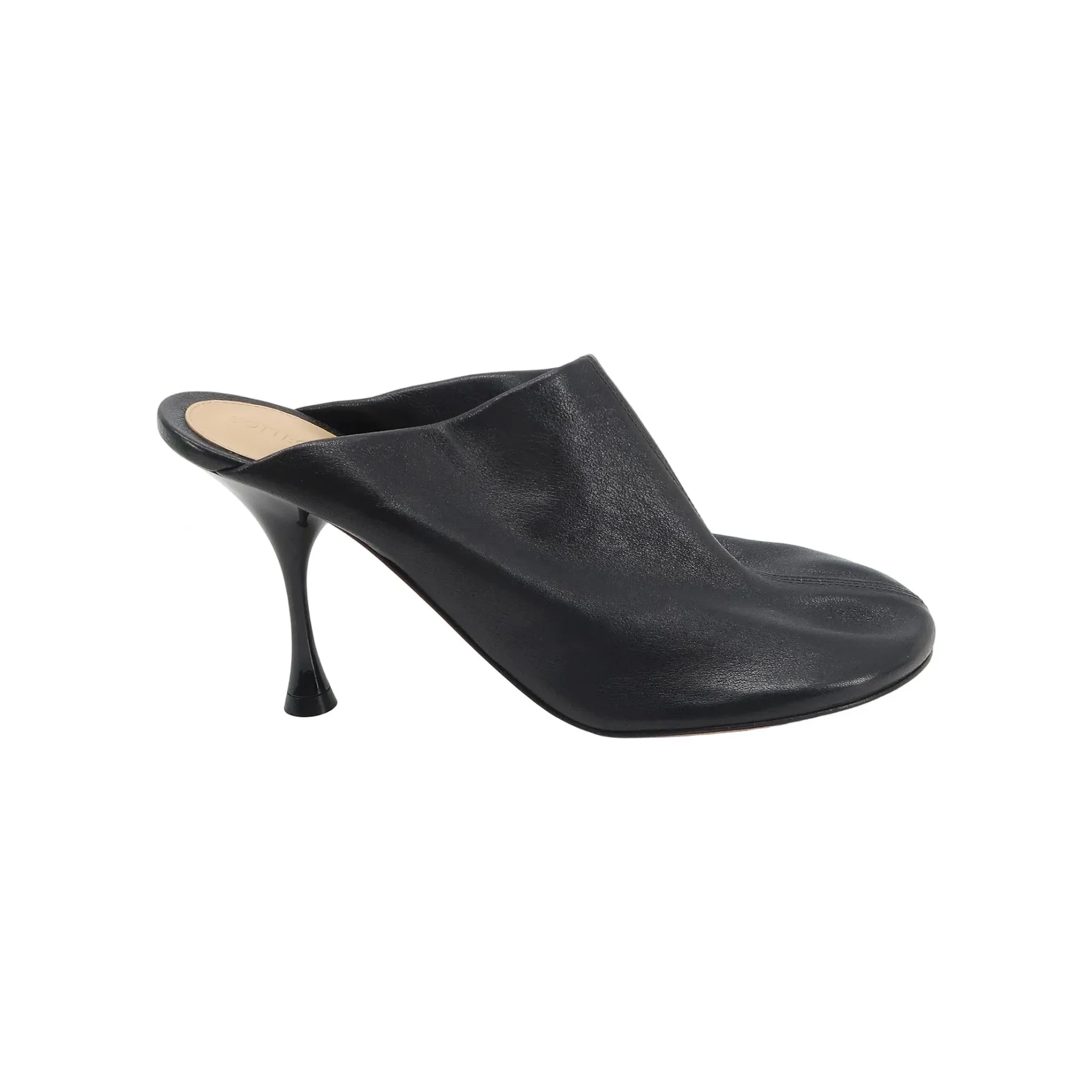 Bottega Veneta Dot Sock Heeled Mules, Black