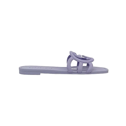 Gucci Rubber Slides, Double-G Small