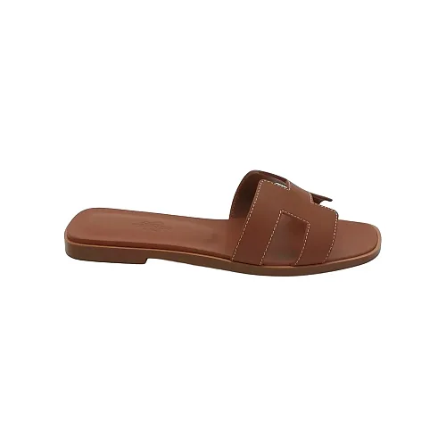 Hermès Oran Sandals, Brown