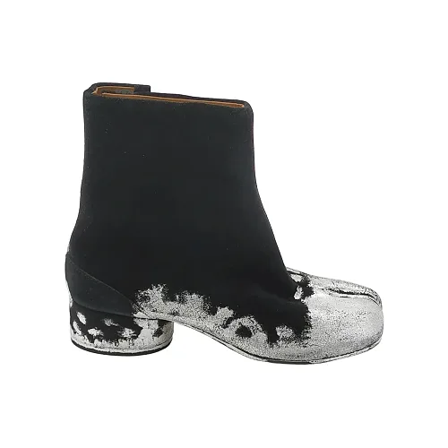 Maison Margiela Suede Ankle Boots, Black