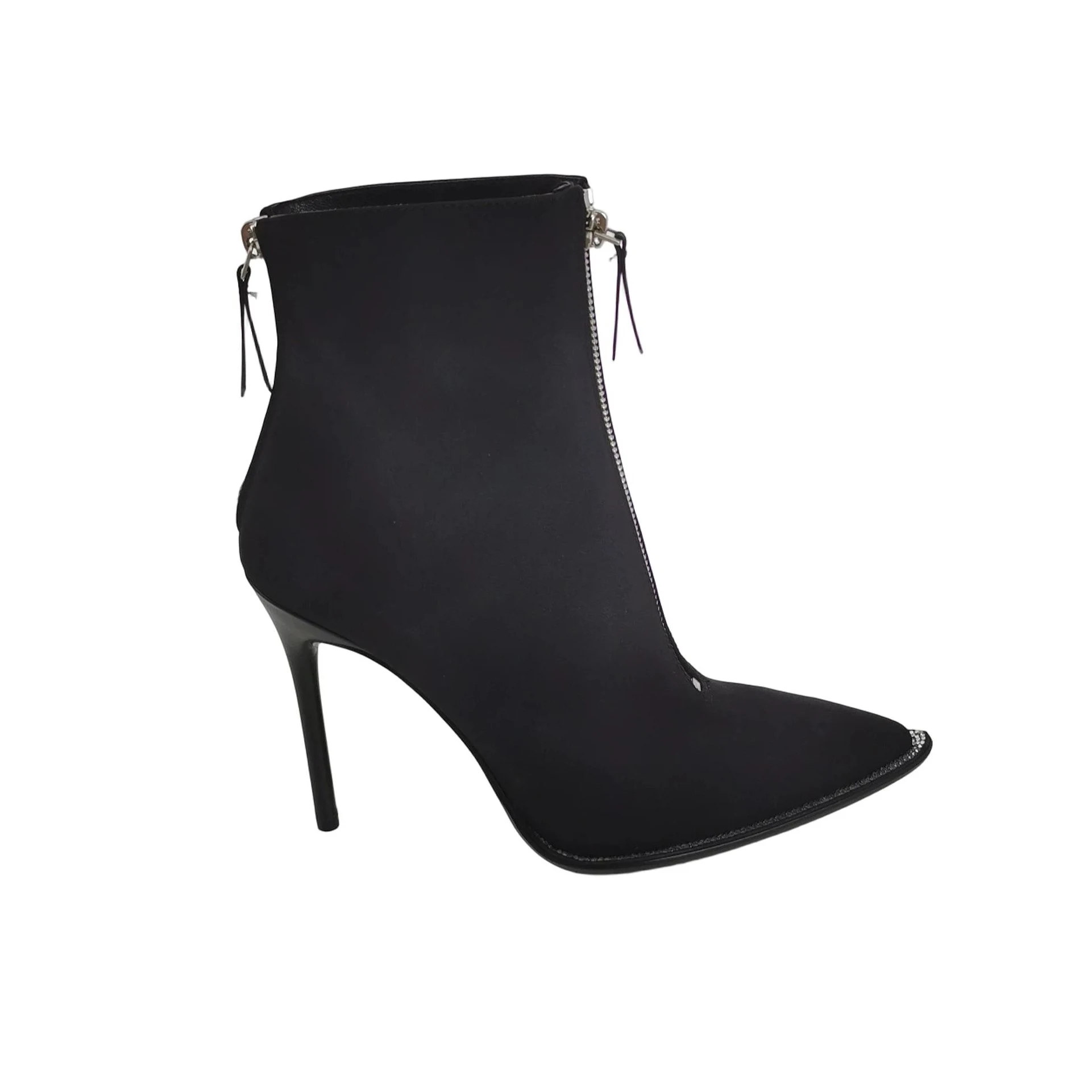Alexander Wang Crystal Pointed Ankle Boots