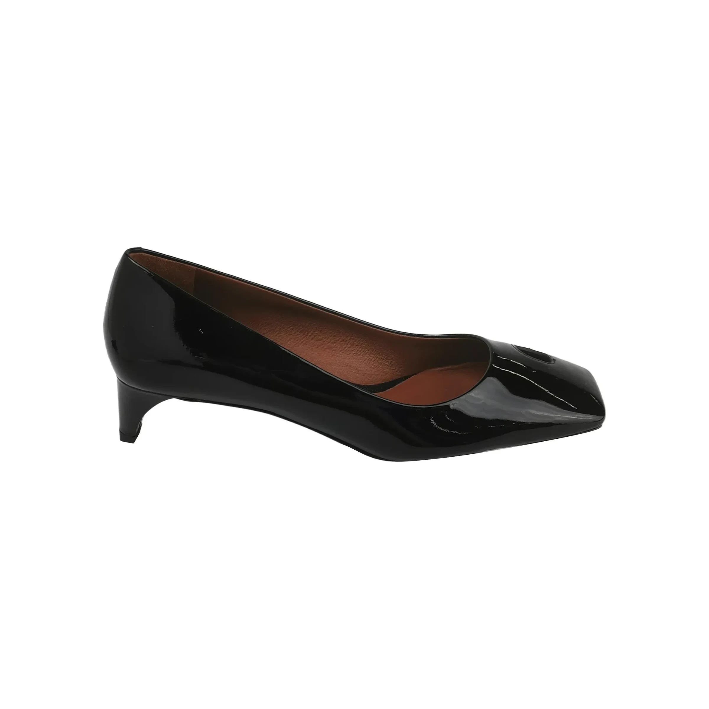 Tory Burch Square-Toe Flats, Patent