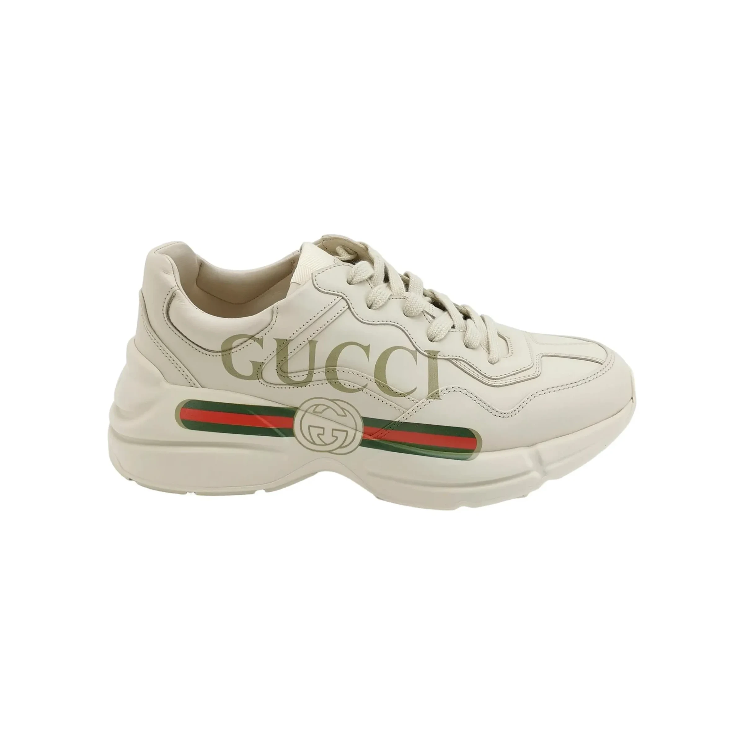 Gucci Rhyton Platform Sneakers, Beige